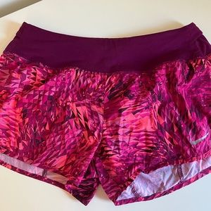 Nike Dri-fit Pink Patterned Shorts, Size Small